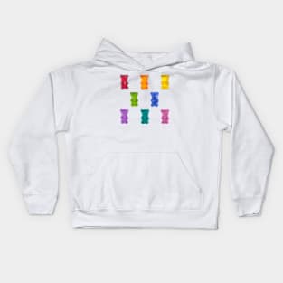 gummy bear rainbow Kids Hoodie